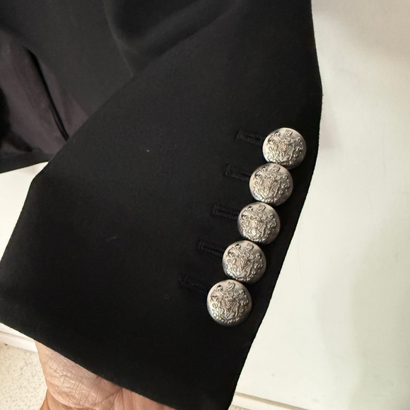 Veronica Beard Miller Dickey Jacket-  Black Blazer with Silver Buttons - Picture 11 of 17